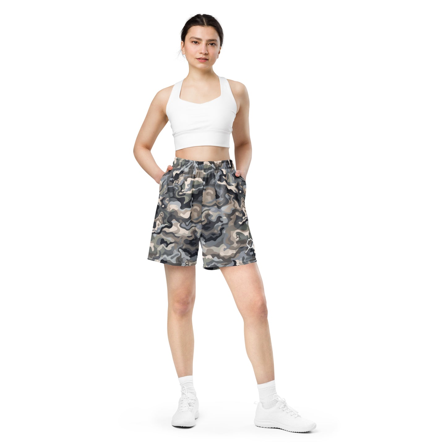 Mens camo mesh shorts