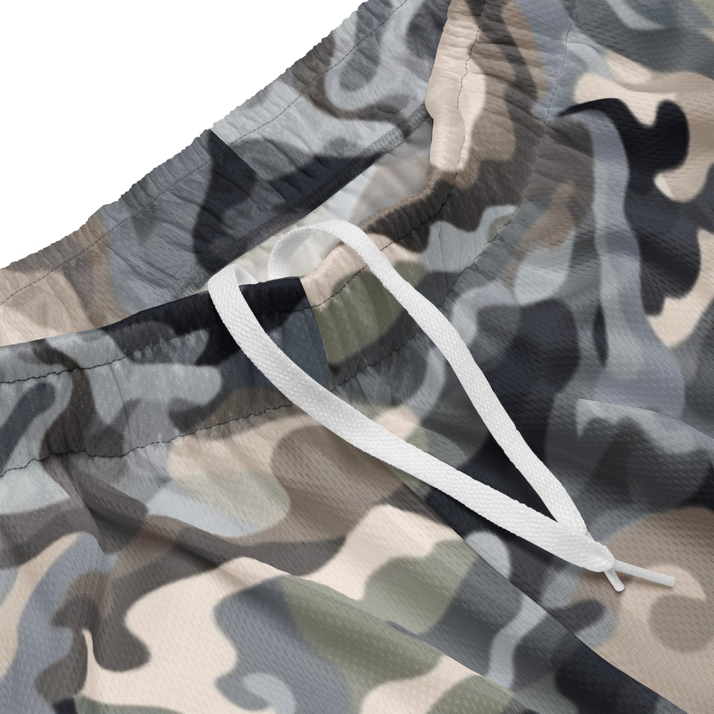 Mens camo mesh shorts