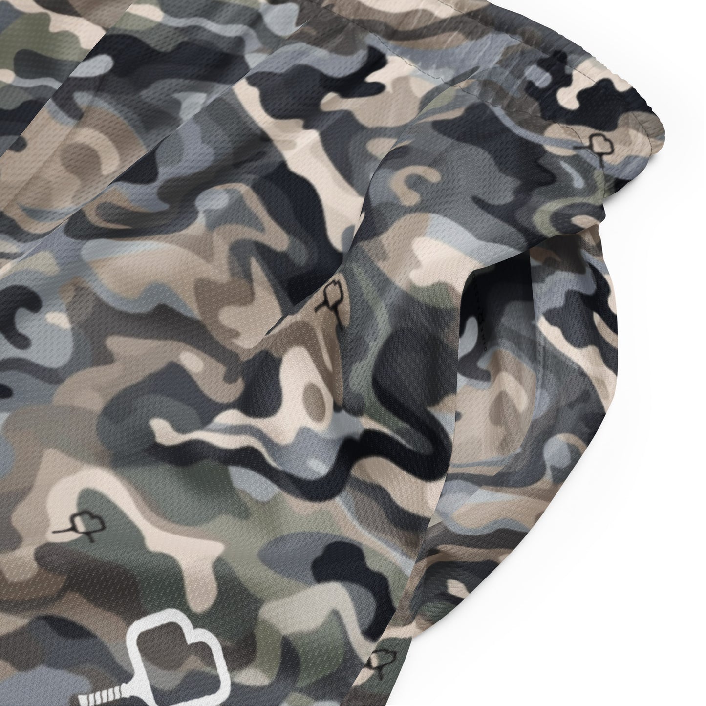 Mens camo mesh shorts
