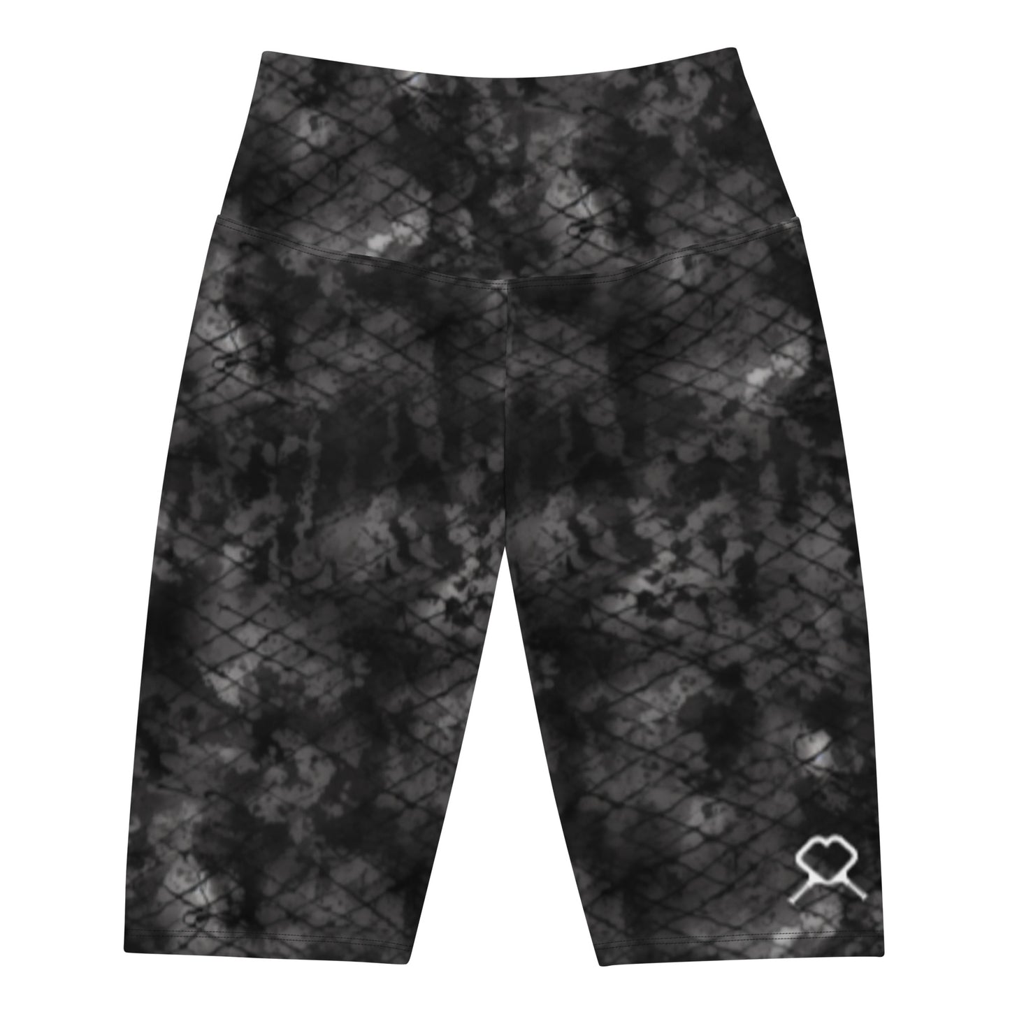 Black Camo Biker Shorts