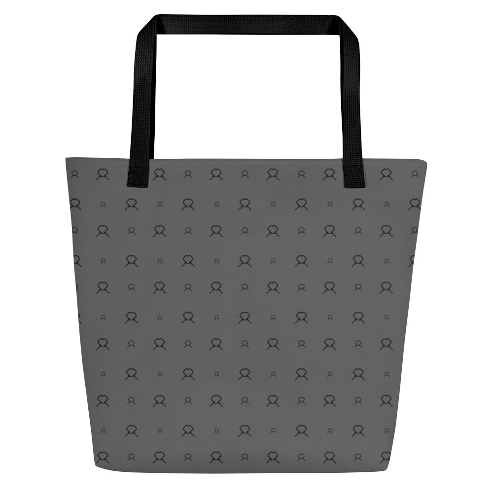 Gray Icon Large Tote Bag