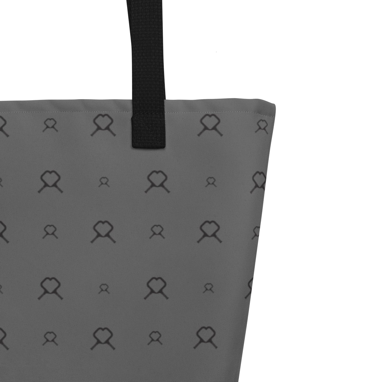 Gray Icon Large Tote Bag