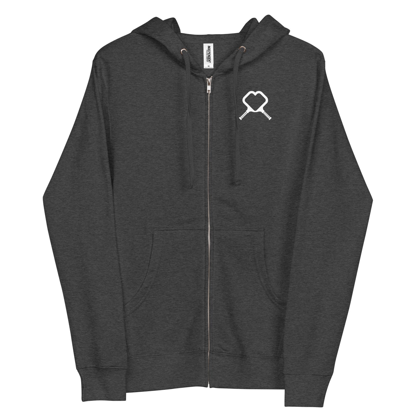 Unisex fleece zip up hoodie